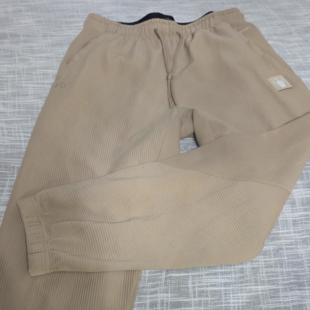 361° Nikola Jokic Men's Jogger Pants 2XL Beige Cotton Polyester Activewear